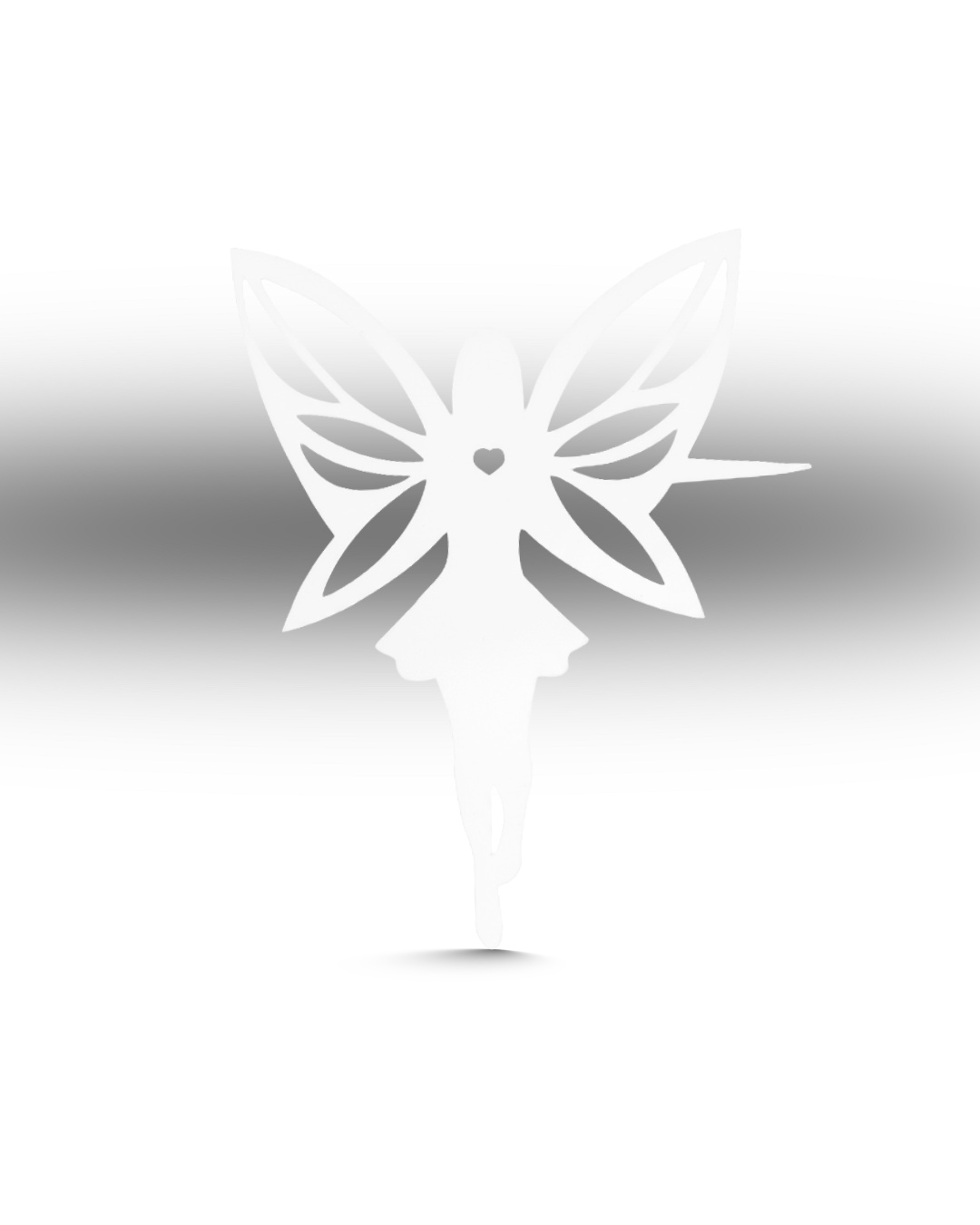 Metall Baumstecker "Fee" – Filigrane Gartendeko aus pulverbeschichtetem Stahl