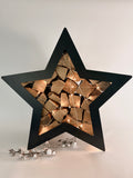 Holzständer in Herzform
