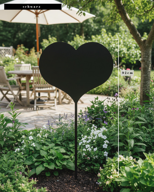 Gartenstecker in Herzform | XXL