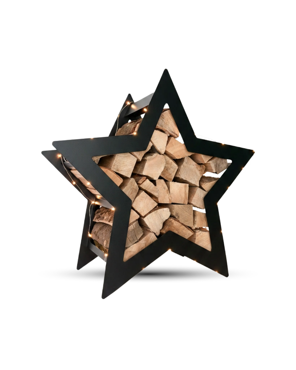 Holzständer in Herzform